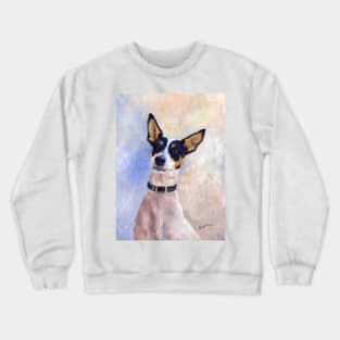 Daisy - Portrait of a Ratonero Bodeguero Andaluz Crewneck Sweatshirt